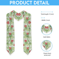 Anthurium Pikake Ti Leaf Palaka Graduation Stole Green Version