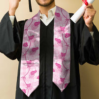 Anthurium Pikake Ti Leaf Palaka Graduation Stole Pink Version