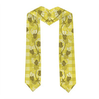 Anthurium Pikake Ti Leaf Palaka Graduation Stole Yellow Version