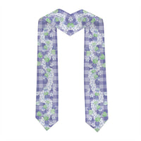 Anthurium Plumeria Lei Pastel Graduation Stole Purple Hawaiian Splendid Palaka
