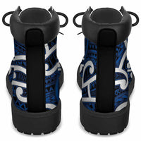 Aotearoa Maori Kowhaiwhai All Season Boots Kikorangi Puhoro and Patiki