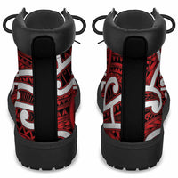 Aotearoa Maori Kowhaiwhai All Season Boots Whero Puhoro and Patiki