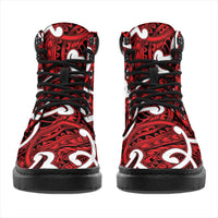 Aotearoa Maori Kowhaiwhai All Season Boots Whero Puhoro and Patiki