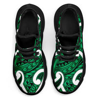 Aotearoa Maori Kowhaiwhai Clunky Sneakers Kakariki Puhoro and Patiki