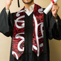 Aotearoa Maori Kowhaiwhai Graduation Stole Whero Puhoro and Patiki LT9 - Polynesian Pride