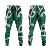 Aotearoa Maori Kowhaiwhai Jogger Pants Kakariki Puhoro and Patiki