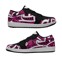 Aotearoa Maori Kowhaiwhai Low Sneakers Mawhero Puhoro and Patiki