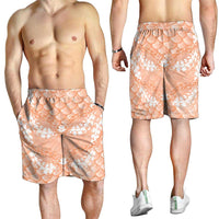 Apricot Mermaid Puakenikeni Maile Lei Shorts for Men
