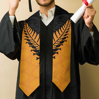 Australia New Zealand Rugby Graduation Stole Gold Aboriginal Wallabies and Maori Black Fern - Polynesian Pride