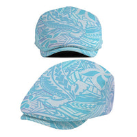 Baby Blue Gradient Polynesia Jeff Hat Hawaiian Tribal Hammerhead Shark Tattoo - Polynesian Pride