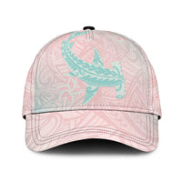 Baby Pink Gradient Polynesia Classic Cap Hawaiian Tribal Hammerhead Shark Tattoo LT14 Universal Fit Baby Pink - Polynesian Pride