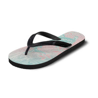 Baby Pink Gradient Polynesia Flip Flops Hawaiian Tribal Hammerhead Shark Tattoo LT14 - Polynesian Pride