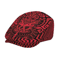 Basketball New Zealand Jeff Hat Red Maori Ta Moko Indigenous LT9 - Polynesian Pride