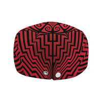 Basketball New Zealand Jeff Hat Red Maori Ta Moko Indigenous LT9 - Polynesian Pride