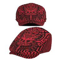Basketball New Zealand Jeff Hat Red Maori Ta Moko Indigenous LT9 - Polynesian Pride