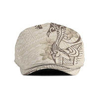 Beige Hawaii Jeff Hat Hammerhead Shark Tattoo Curve Polynesian - Polynesian Pride