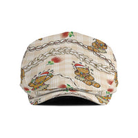 Beige Palaka Hawaii Mele Kalikimaka Jeff Hat Ohia Lehua Shell Leis Funny Gingerbread Santa - Polynesian Pride