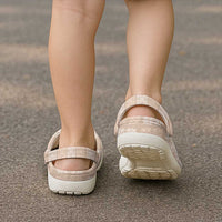 Beige Palaka Quilt Hawaii Clogs Shoes Traditional Hawaii-plaid Pattern - Polynesian Pride