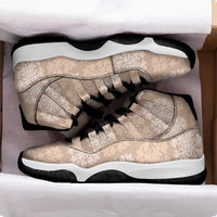 Beige Palaka Quilt Hawaii Sneakers J11 Traditional Hawaii-plaid Pattern LT14 - Polynesian Pride