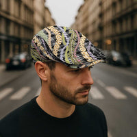 Black Palaka Hawaii Leis Jeff Hat Hawaiian-plaid Elegant Tropical Vibes - Polynesian Pride