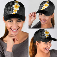 Black Tropical Plumeria With Galaxy Polynesian Art Classic Cap LT14