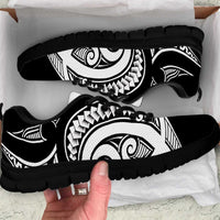 Black White New Zealand Puhoro Ta Moko Sneakers