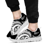 Black White New Zealand Puhoro Ta Moko Sneakers