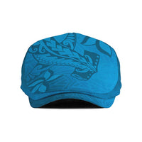 Blue Gradient Polynesia Jeff Hat Hawaiian Tribal Hammerhead Shark Tattoo LT14 Blue - Polynesian Pride