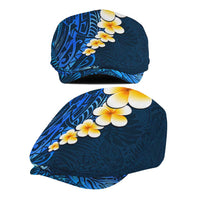 Blue Polynesia Jeff Hat Plumeria Tropical Leaves Galaxy Polynesian Art LT14 - Polynesian Pride