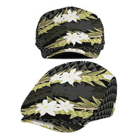 Born And Raised Aloha Hawaii Jeff Hat Kanaka Kakau Hawaiian Tiare Pakalana Lei - Polynesian Pride