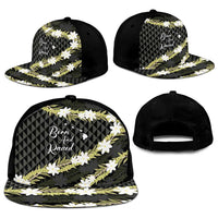 Born And Raised Aloha Hawaii Snapback Cap Kanaka Kakau Hawaiian Tiare Pakalana Lei - Polynesian Pride