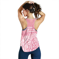 Breast Cancer Awareness Maori Women Racerback Tank Kia Kaha Kia Maia Kia Manawanui - Polynesian Pride