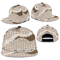 Brown Hawaii Tiare and Shell Lei Snapback Cap Hawaiian Palaka Luxury Vibes - Polynesian Pride