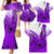 Purple Hawaii Family Matching Outfits Mermaid Dress And Hawaiian Shirt Polynesian Shark Tattoo LT14 - Polynesian Pride