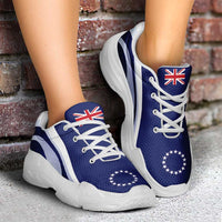 Cook Islands Chunky Sneakers Flag-Inspired Curve Style