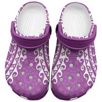 Cook Islands Mangaia Clogs Shoes Polynesian Tribal Tattoo LT05 Pink - Polynesian Pride