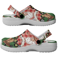 Cowboy Hawaii Mele Kalikimaka Clogs Shoes Paniolo Kukui Nut Pikake Lei Red Version - Polynesian Pride