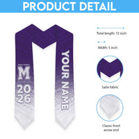 Custom American Samoa Graduation Stole Manua High School Polynesian Pattern