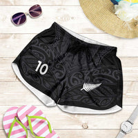 Custom Aotearoa Rugby Shorts for Women The Blacks-Sporty T90 Style - Polynesian Pride