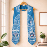 Custom Apifoou Tonga College Graduation Stole Class Of Year Tongan Ngatu Pattern
