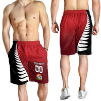 Custom British Lions New Zealand Shorts for Men Half Black Fern LT09