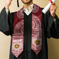 Custom Eua High School Tonga Graduation Stole Class Of Year Tongan Ngatu Pattern
