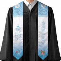 Custom Fiji Graduation Stole Fijian Tapa Pattern