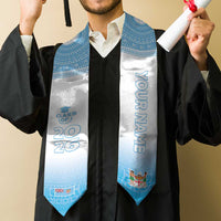 Custom Fiji Graduation Stole Fijian Tapa Pattern