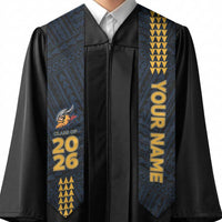 Custom Hawaii Hilo High School Graduation Stole Kakau Pattern