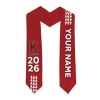 Custom Hawaii Kahuku High & Intermediate School Graduation Stole Kakau Pattern