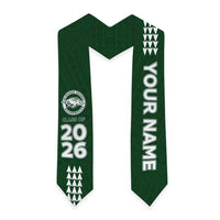 Custom Hawaii Olomana High & Intermediate School Graduation Stole Kakau Pattern LT05 - Polynesian Pride