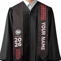 Custom Hawaii Radford High School Graduation Stole Kakau Pattern