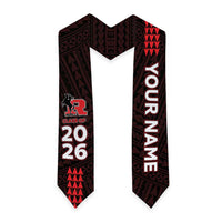 Custom Hawaii Roosevelt High School Graduation Stole Kakau Pattern LT05 - Polynesian Pride