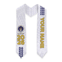 Custom Hawaii Waipahu High School Graduation Stole Kakau Pattern